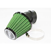 Vzduchový filtr průměr 40-48mm 45 stupňů zelený