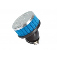 Vzduchový filtr Polini Special Air Box Filter krátký 36mm 30 ° modrý