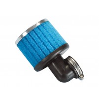 Vzduchový filtr Polini Speciální vzduchový filtr 38mm 90 ° modrý