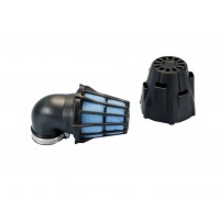 Vzduchový filtr Polini Blue Air Box 32mm 90 ° černo-modrý