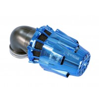 Vzduchový filtr Polini Blue Air Box 32mm 90 ° modro-černá