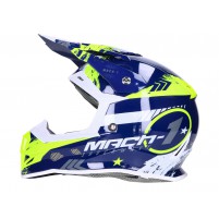 Helma Motocross Trendy T-902 Mach-1 modrá / žlutá - různé velikosti