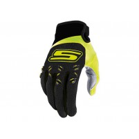 MX S-Line rukavice, homologované, černé / fluo-žluté