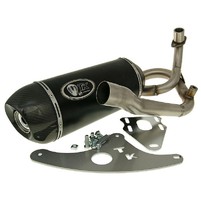 Výfuk Turbo Kit GMax Carbon H2 4T s homologací pro Vespa S 125, 150 4T